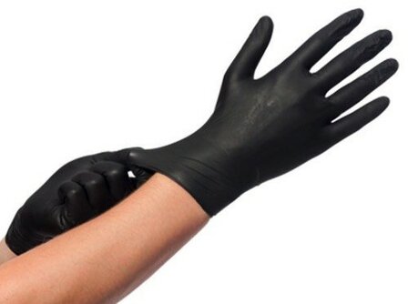 Bepalen compact Specificiteit Nitril handschoenen zwart EXTRA STRONG maat M | BarbecueXXL
