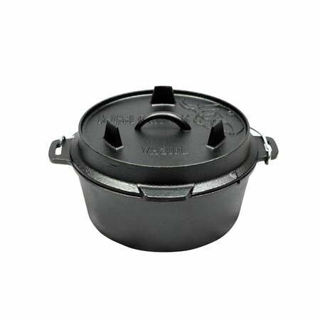 Valhal Gietijzeren Dutch Oven 3.8L zonder pootjes